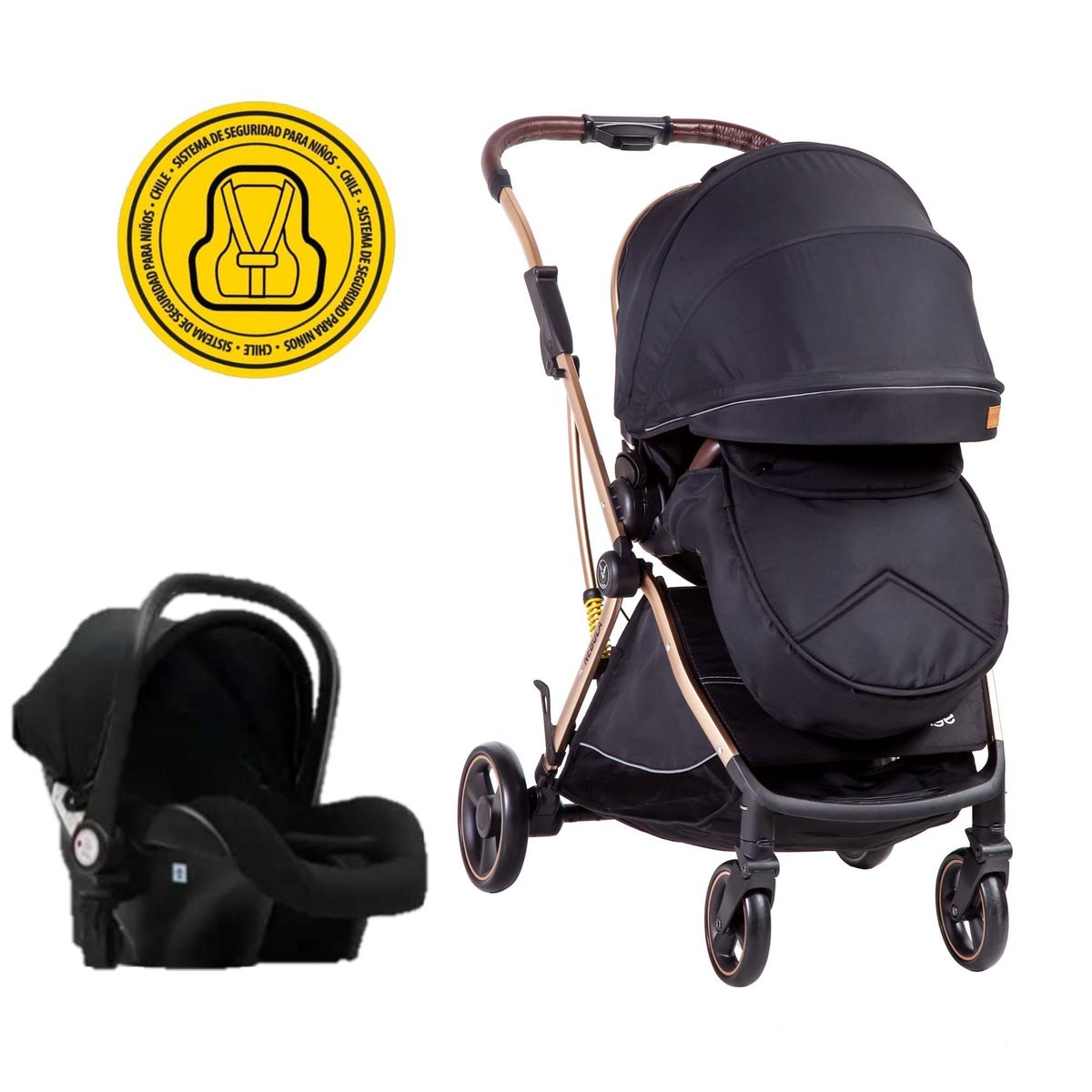 VOYAGE - Coche Travel System Nebula Black