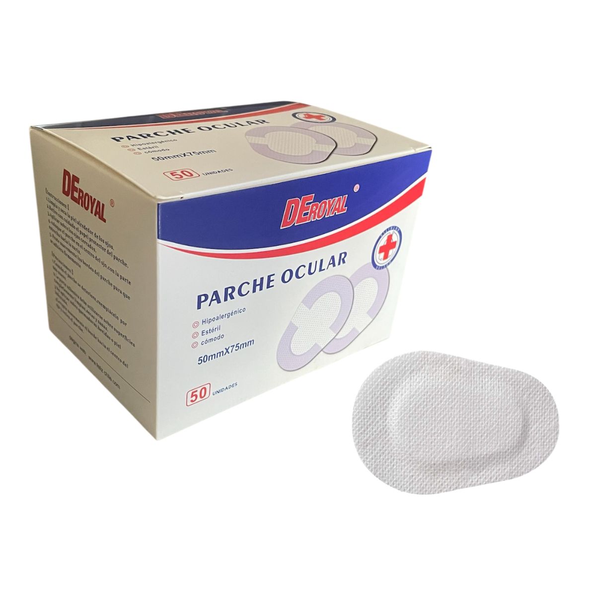 GENERICO - Parches Oculares Adhesivos Blanco caja 50 Unidades