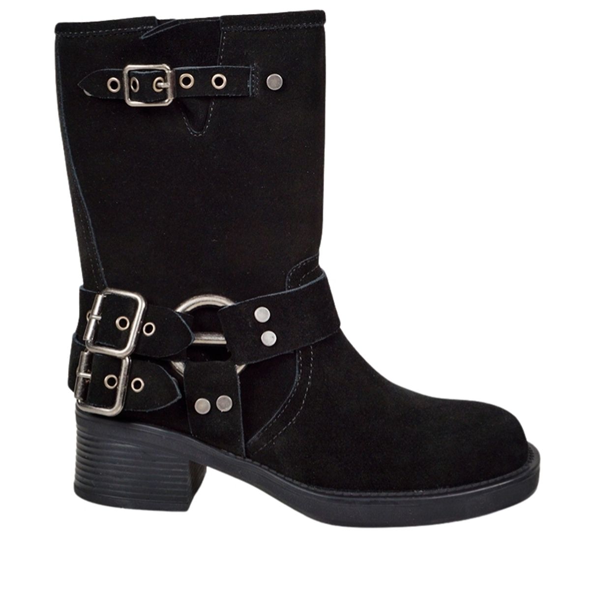 DEGAS - Botín Cuero Biker Negro DEGAS