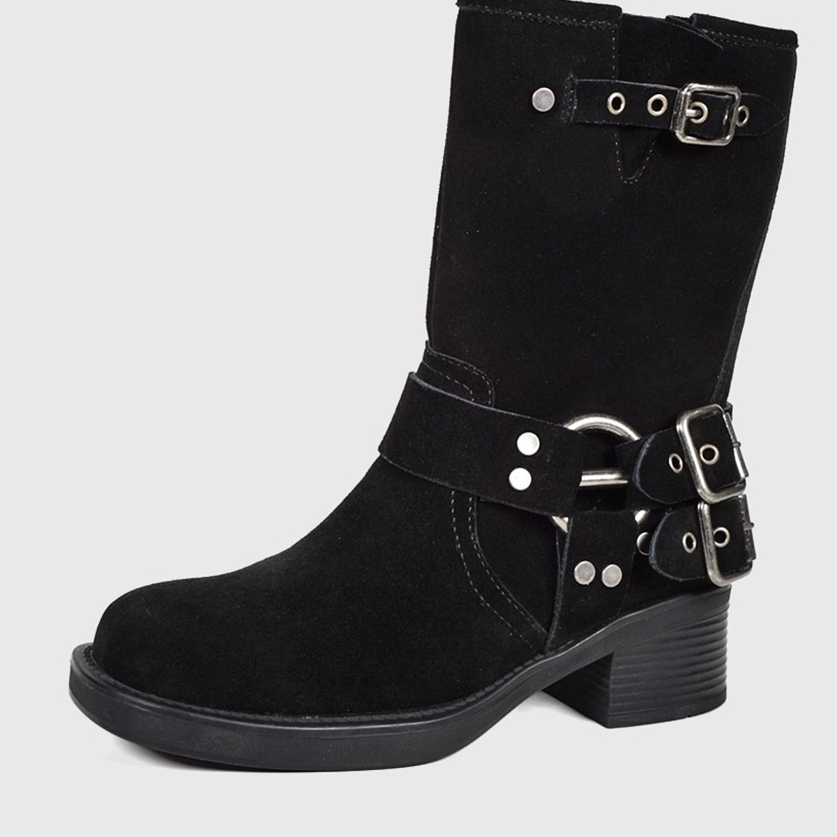 DEGAS - Botín Cuero Biker Negro DEGAS