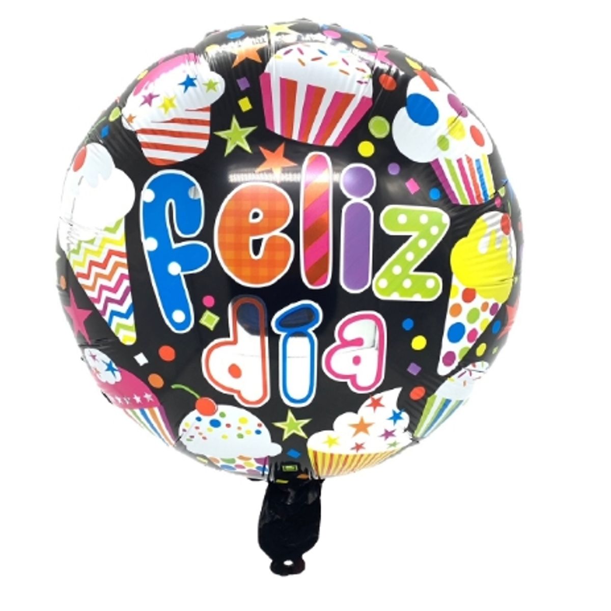 GENERICO - Globo Metalizado Feliz Dia cup Cake X50