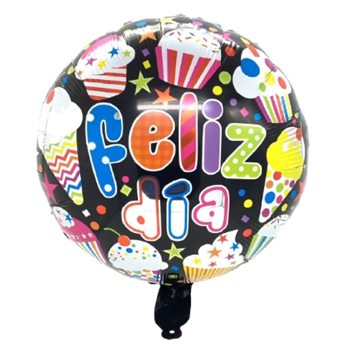 GENERICO - Globo Metalizado Feliz Dia cup Cake X50