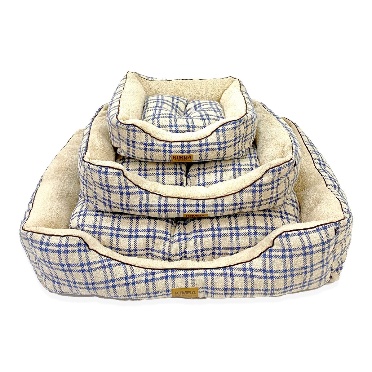 KIMBA - ECO CAMA ANDES ESCOCÉS CRUDO AZUL TALLA S