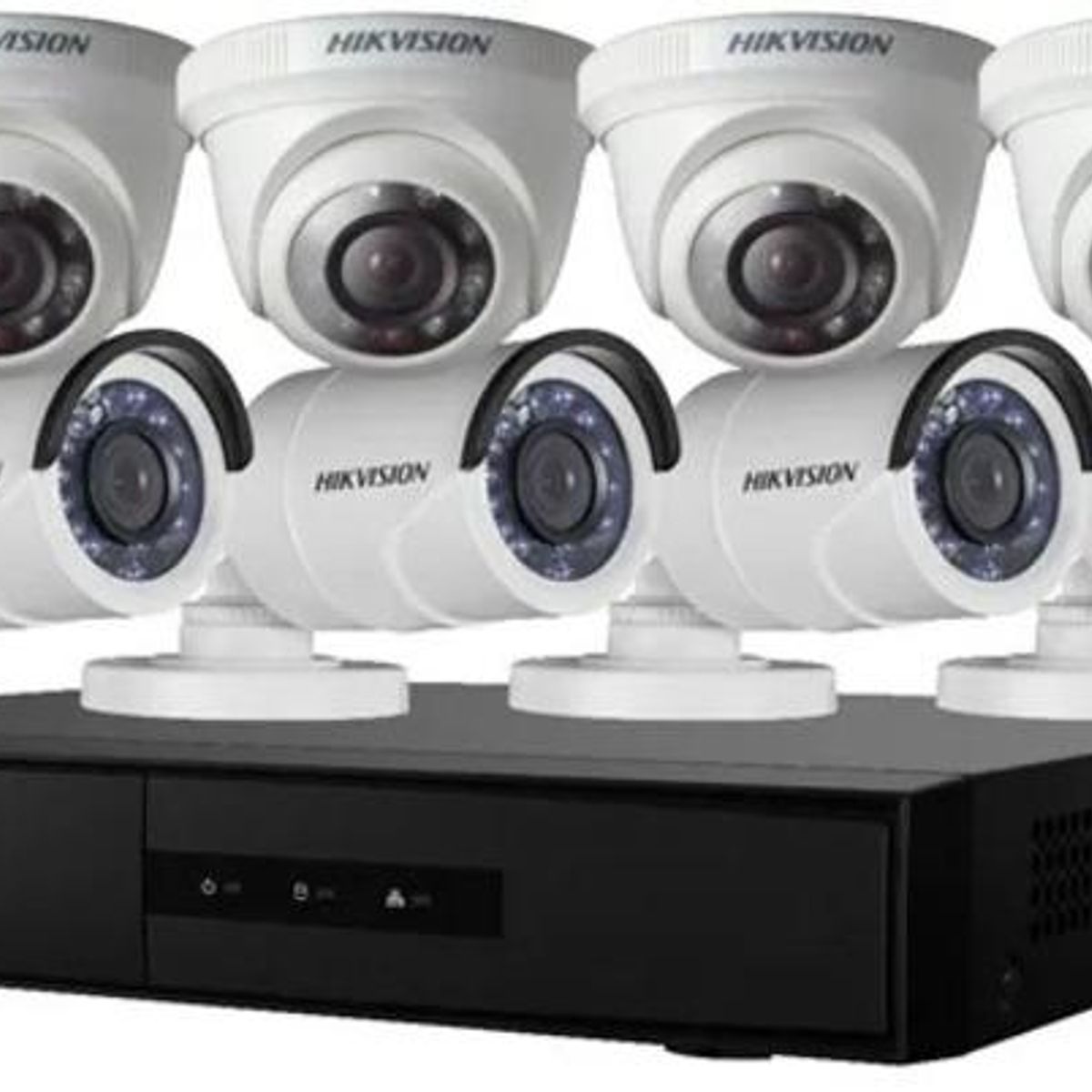 HIKVISION - KIT CAMARAS ANALOGA 1080P 4DOMO+4BALA DVR 8CH 1TB Hikvision