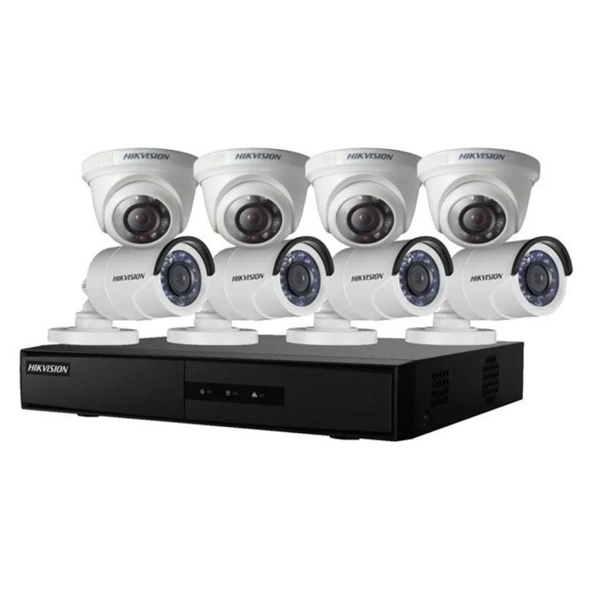 HIKVISION - KIT CAMARAS ANALOGA 1080P 4DOMO+4BALA DVR 8CH 1TB Hikvision
