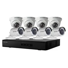 HIKVISION - KIT CAMARAS ANALOGA 1080P 4DOMO+4BALA DVR 8CH 1TB