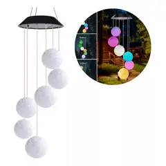 GENERICO - Lamparas De Techo Modernas Campana De Viento Solar Led Luna