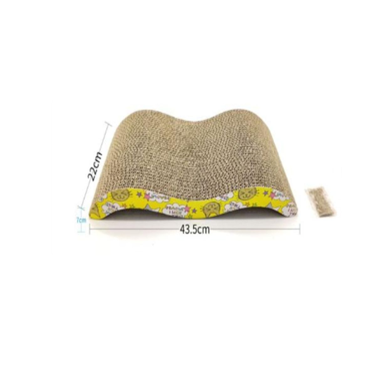 GENERICO - Rascador De cartón Para Gato 22x43cm Diseño