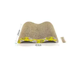 GENERICO - Rascador De cartón Para Gato 22x43cm Diseño