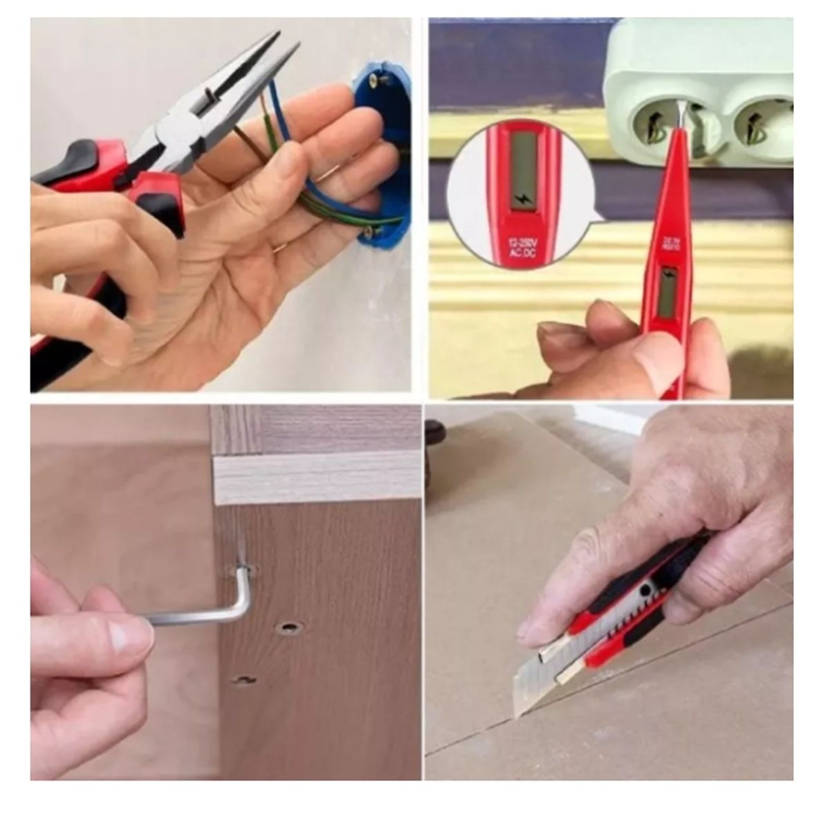 GENERICO - Set Herramientas 37 Pcs Juego De Dados Herramientas Manuales