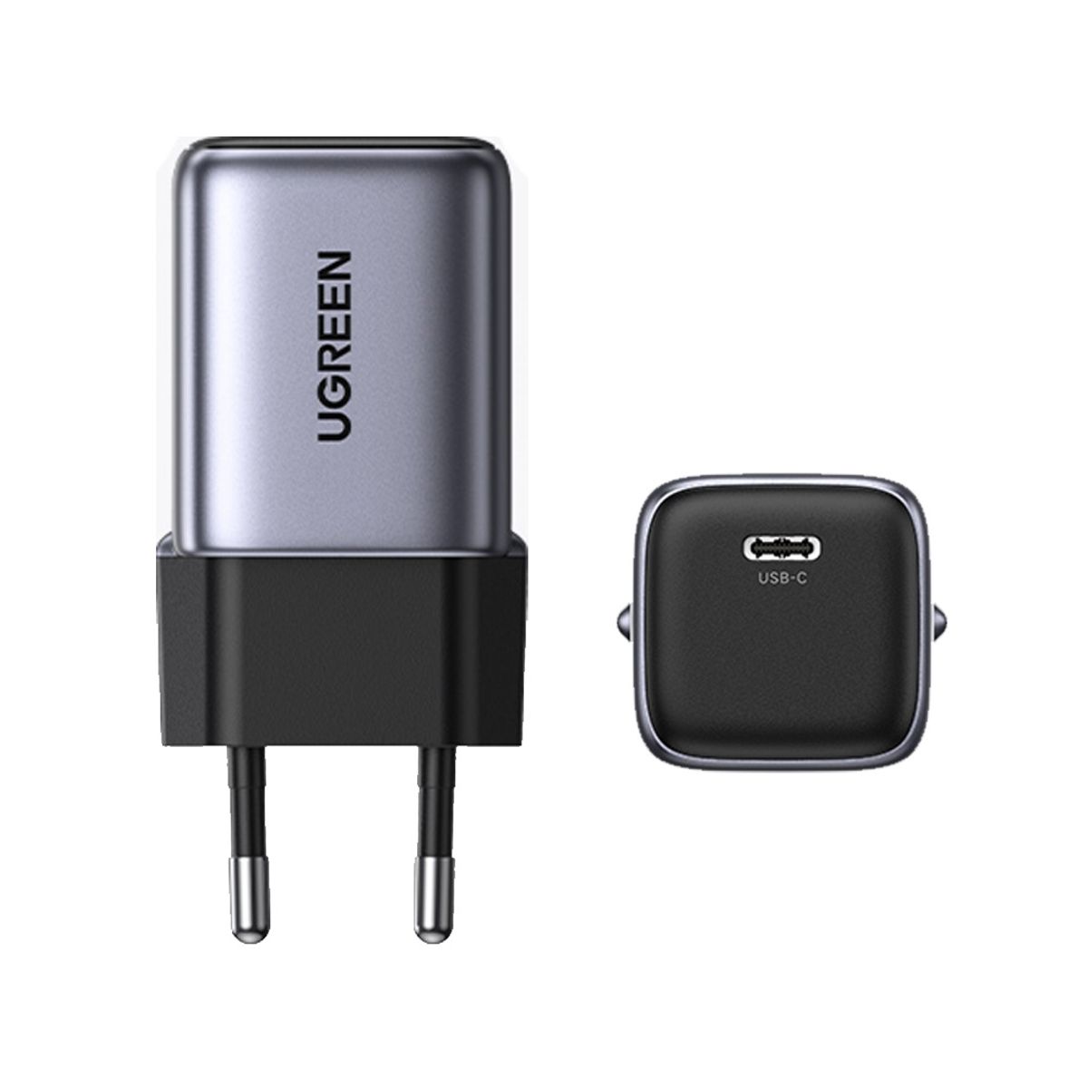 UGREEN - Cargador 30W Mini Nexode GAN TECH PD Gris CD319-90666