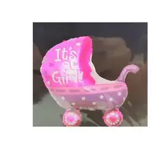 GENERICO - Globos Baby Shower Coche Color Rosa