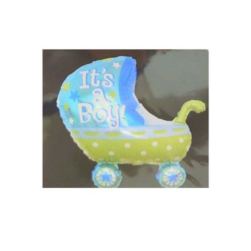 GENERICO - Globos Baby Shower Coche Color Celeste