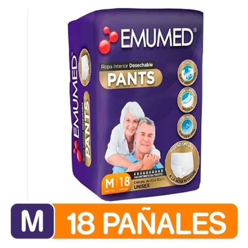 EMUMED - Pañales Adulto - Emumed Pants - Talla M