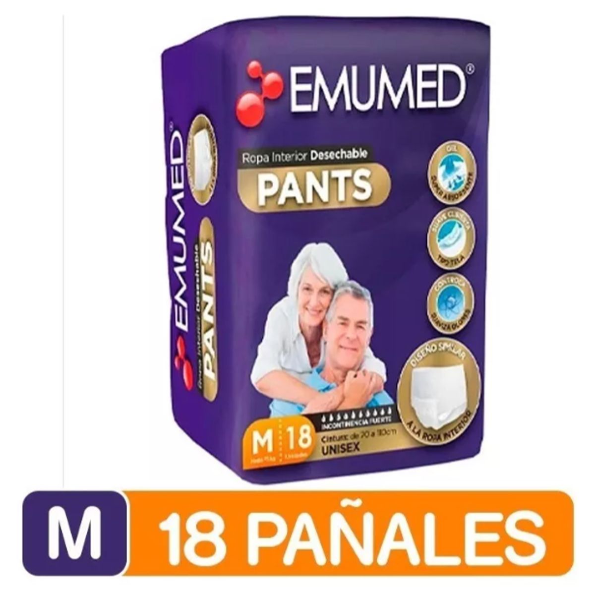 EMUMED - Pañales Adulto - Emumed Pants - Talla M