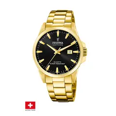 FESTINA SWISS - Reloj F20044/6 Negro Hombre Acero Clásico
