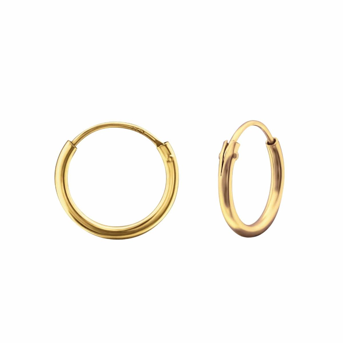 GOIA - Aros Unisex argolla 12 mm gold