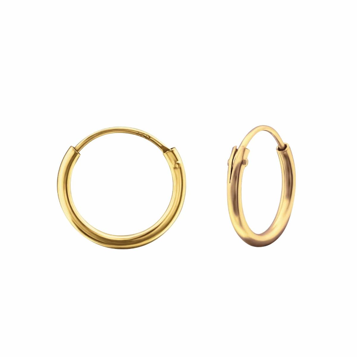 GOIA - Aros Unisex argolla 12 mm gold