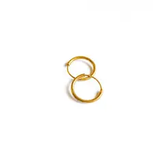 GOIA - Aros Unisex argolla 12 mm gold