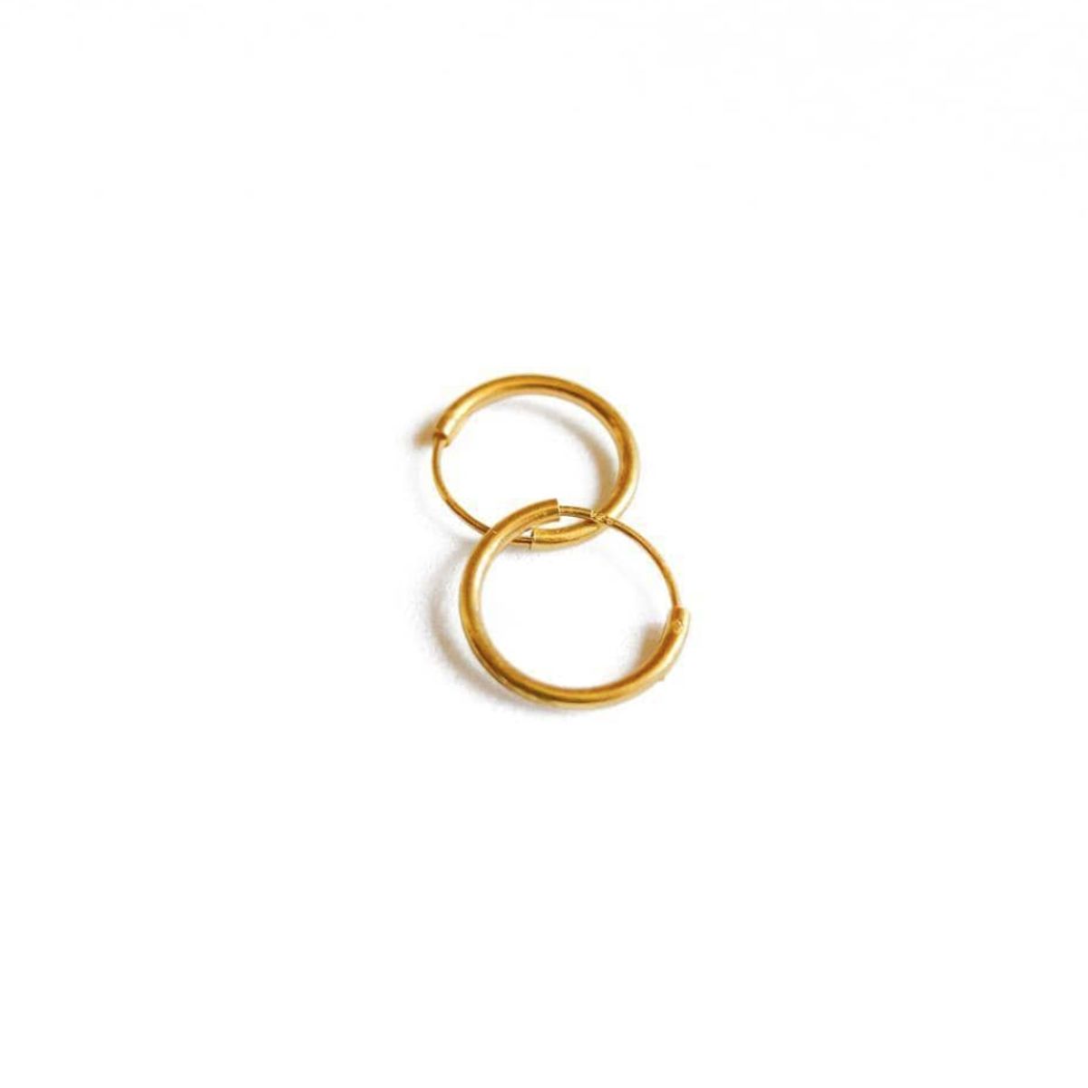 GOIA - Aros Unisex argolla 12 mm gold