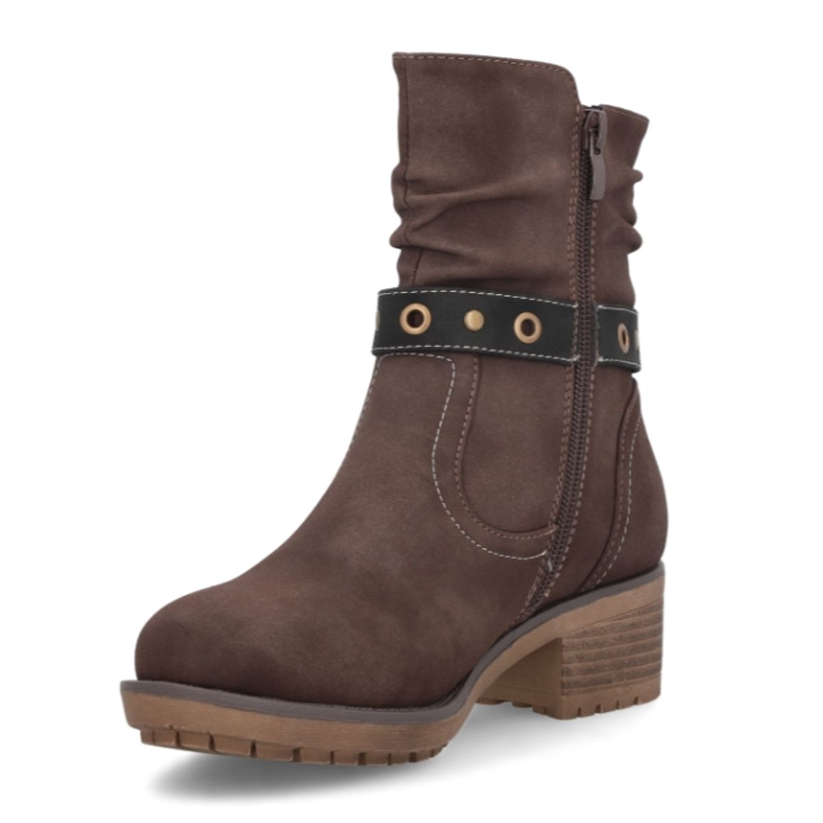STYLO SHOES - BOTIN MUJER BROWN RT12050-3 STYLO SHOES