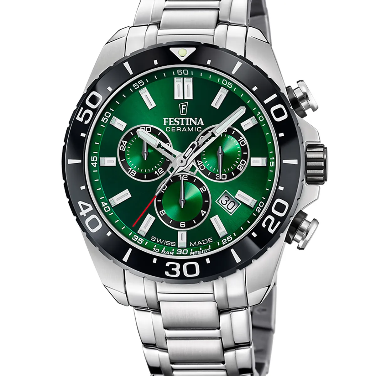 FESTINA SWISS - Reloj F20042/3 Festina Swiss Verde Hombre CHRONO
