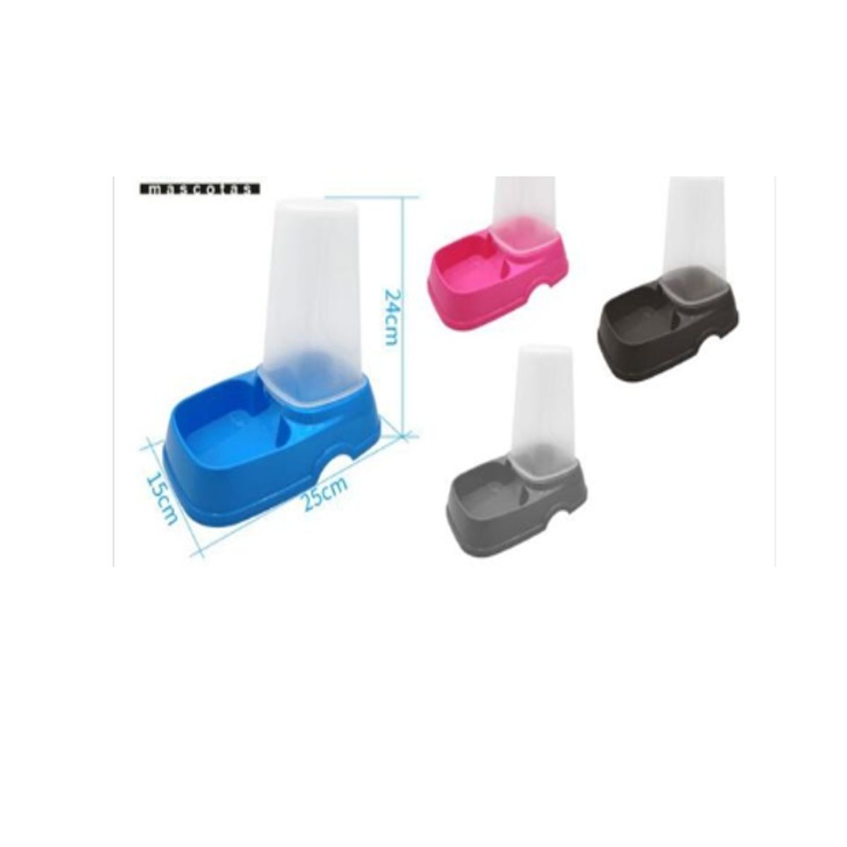 GENERICO - Alimentador Automático Para Mascotas 15L Negro