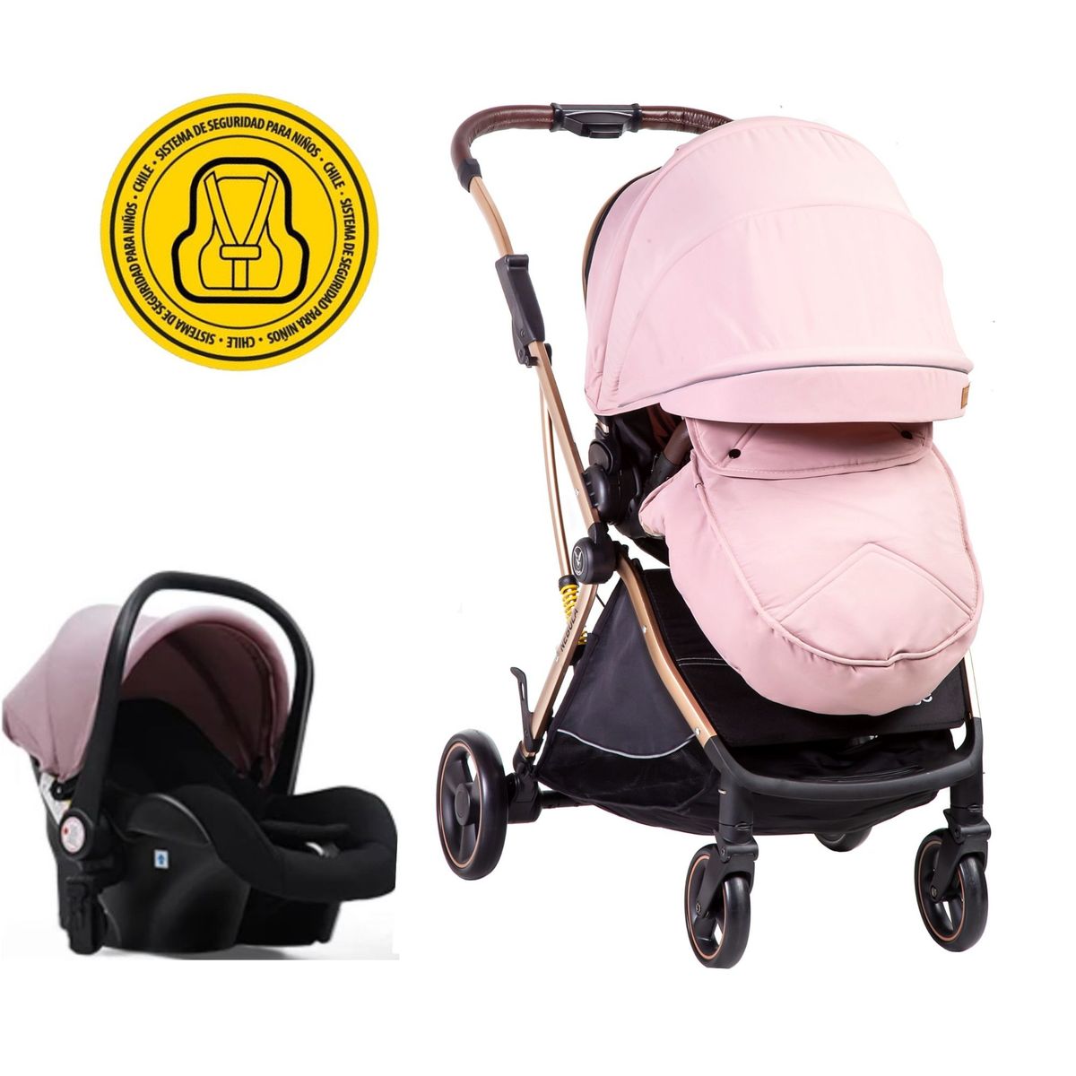 VOYAGE - Coche Travel System Nebula Pink