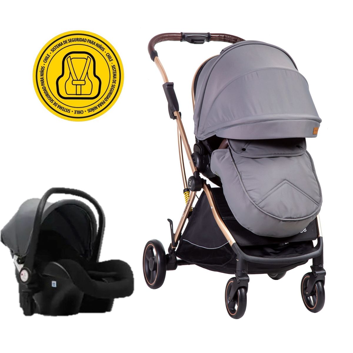 VOYAGE - Coche Travel System Nebula Grey