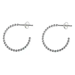ANDREA COGGIOLA JOYAS - Aros Argolla Bolitas 22mm Plata Fina 925