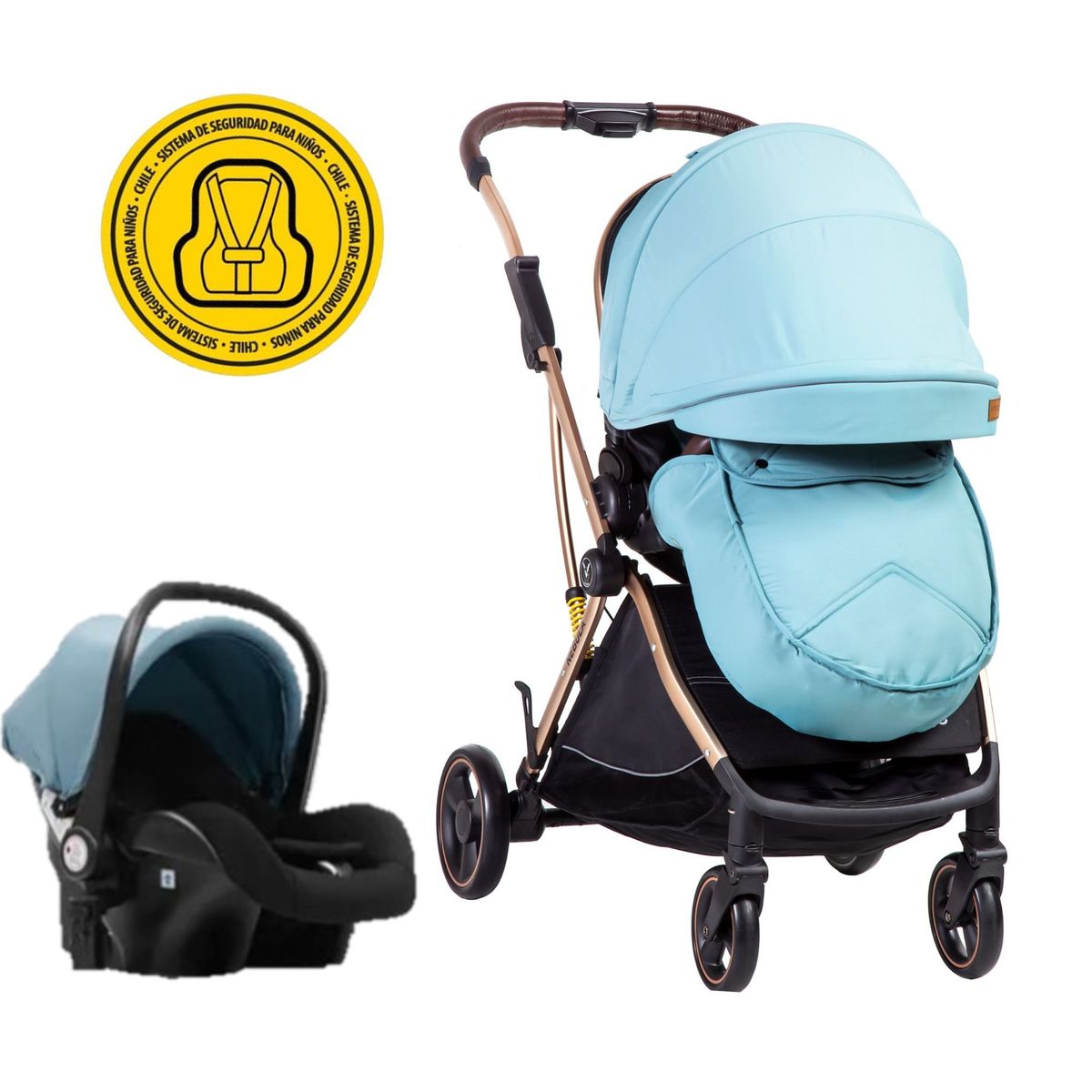 VOYAGE - Coche Travel System Nebula Blue