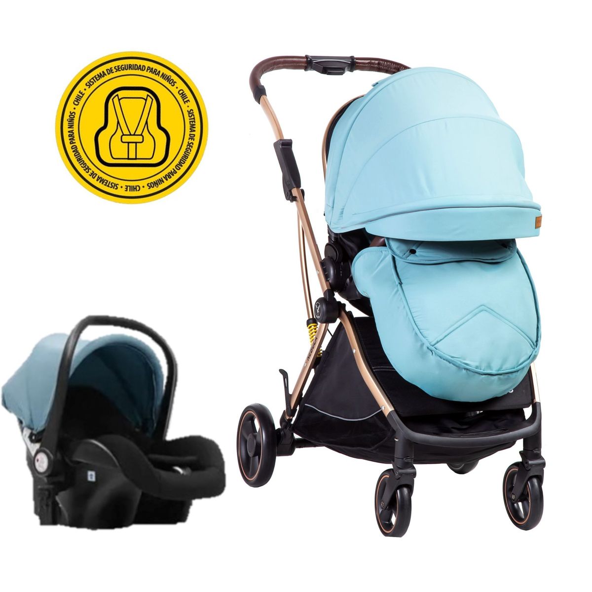 VOYAGE - Coche Travel System Nebula Blue