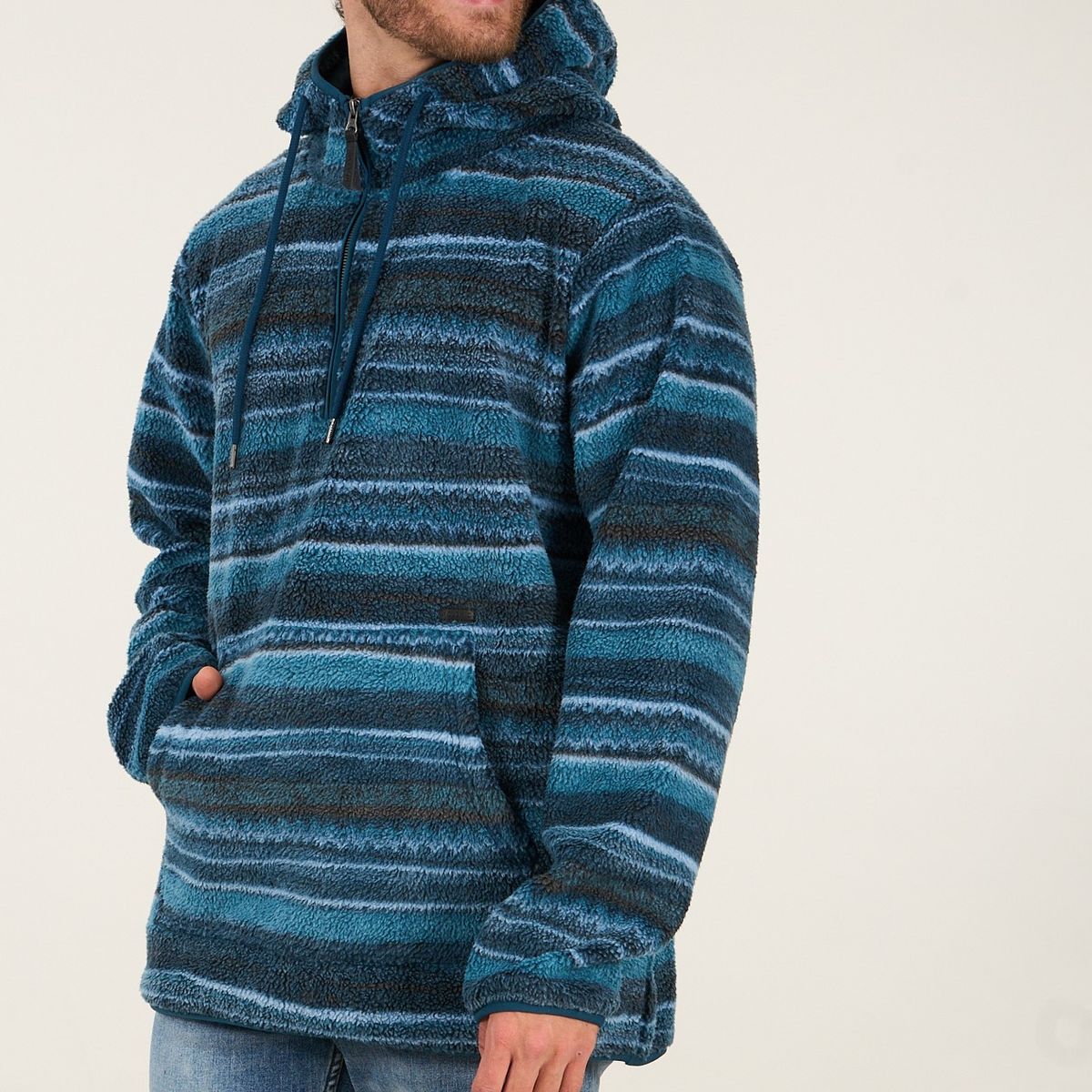 POLEMIC - Poleron Rustic Sherpa sin cierre Estilo andino  - Polemic