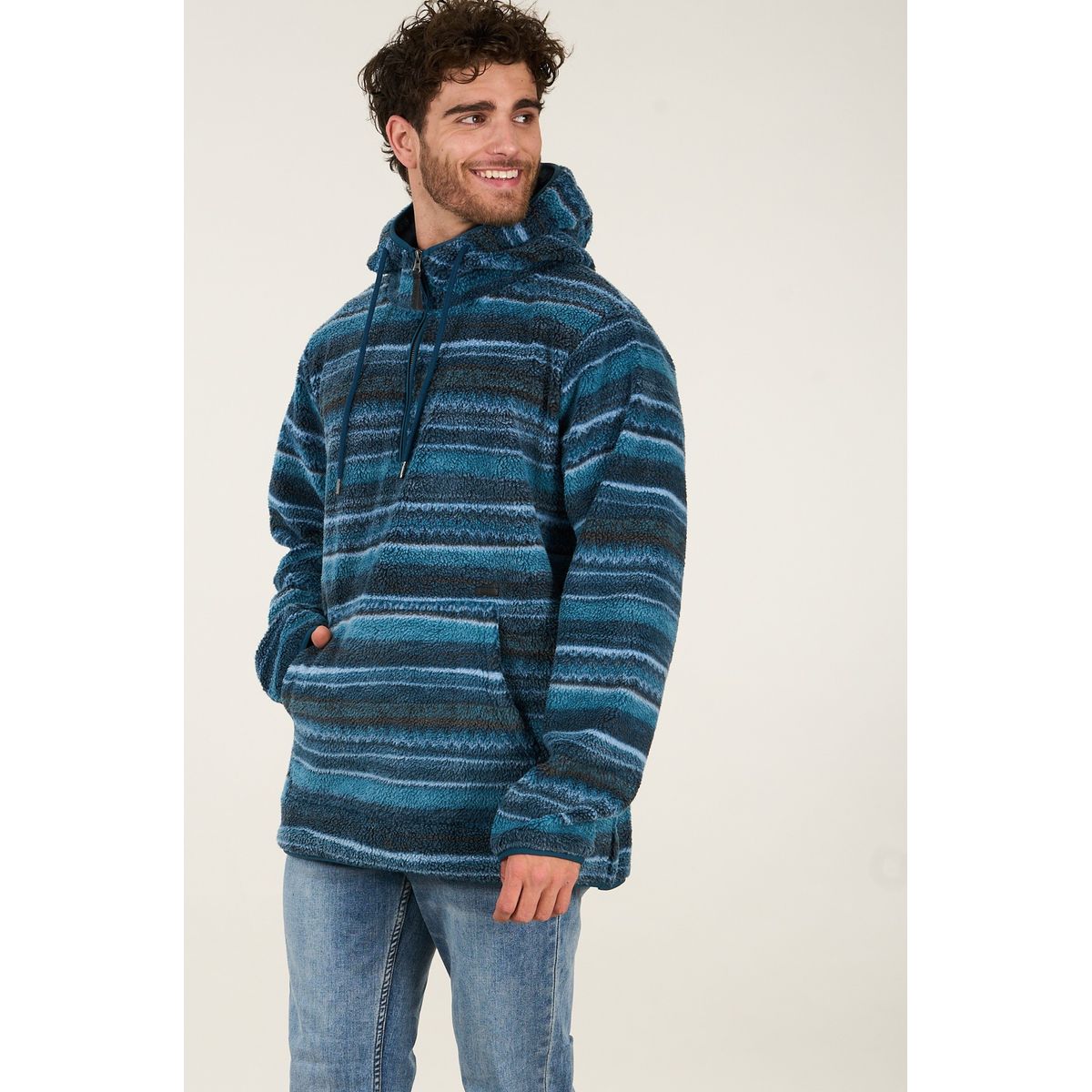 POLEMIC - Poleron Rustic Sherpa sin cierre Estilo andino  - Polemic
