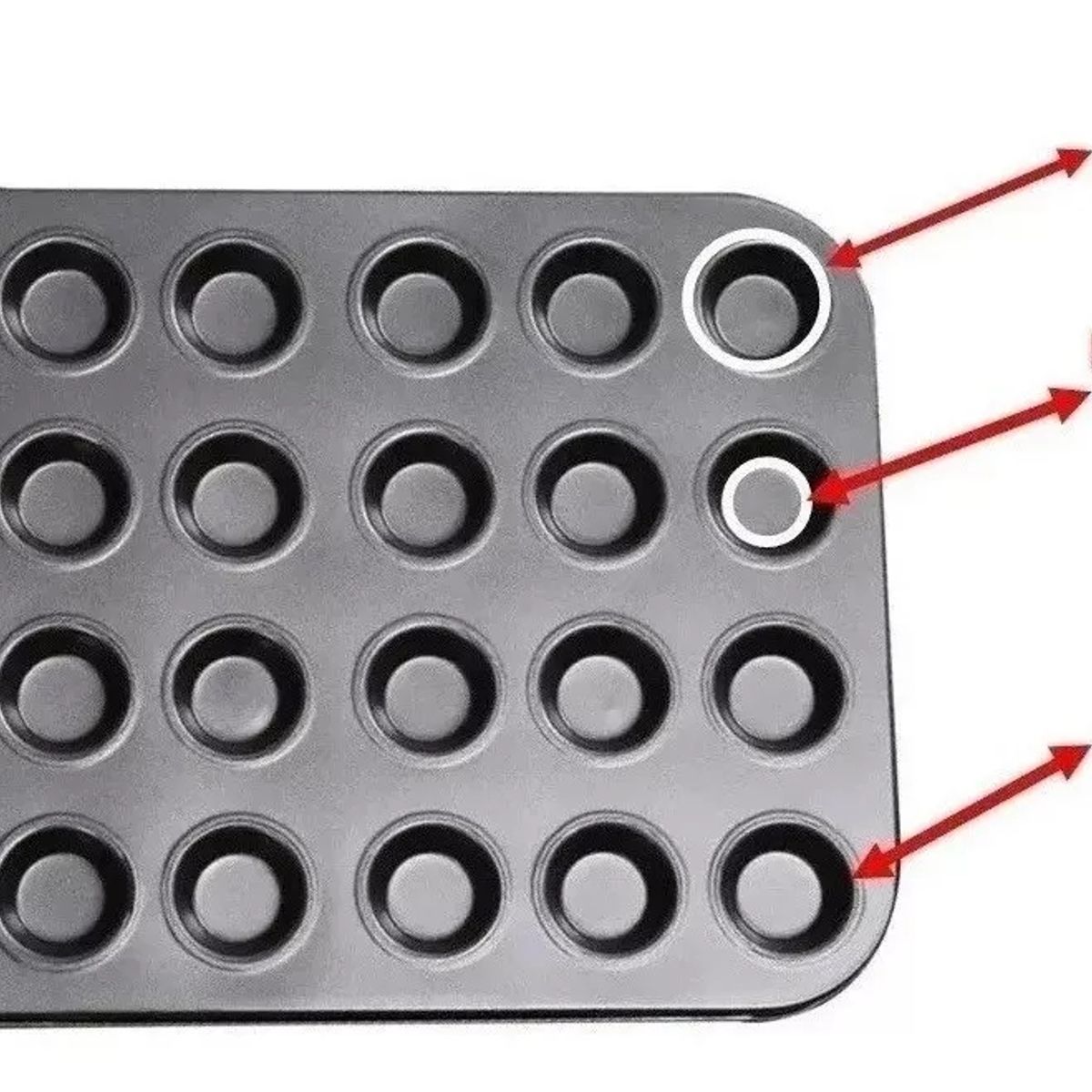GENERICO - Moldes Cupcakes Moldes Cupcakes Baratos 24 Mini Cupcake