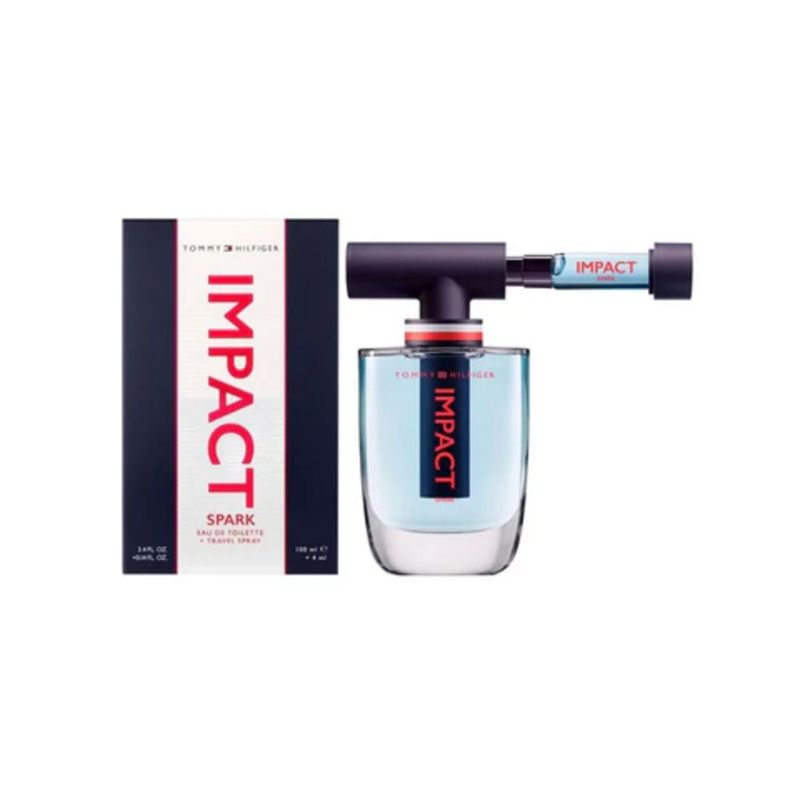 TOMMY HILFIGER - IMPACT SPARK MEN EDT 100ML + TRAVEL SPRAY 4 ML