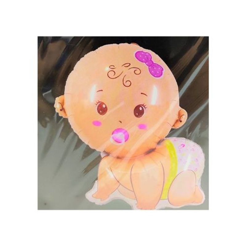 GENERICO - Globos Baby Shower Bebe Niña 77X65 Cm 1 Unidad