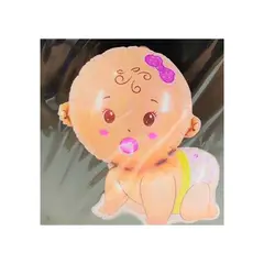 GENERICO - Globos Baby Shower Bebe Niña 77X65 Cm 1 Unidad