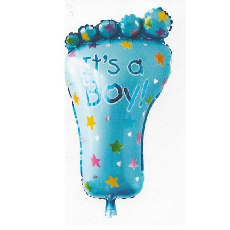 GENERICO - Globos Baby Shower Diseño Pies Color Celeste
