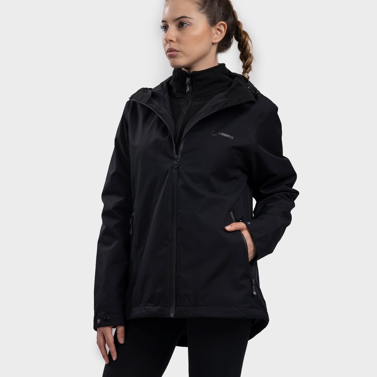 GNOMO - Chaqueta 3-1 Ladarka Mujer Black Gnomo.-