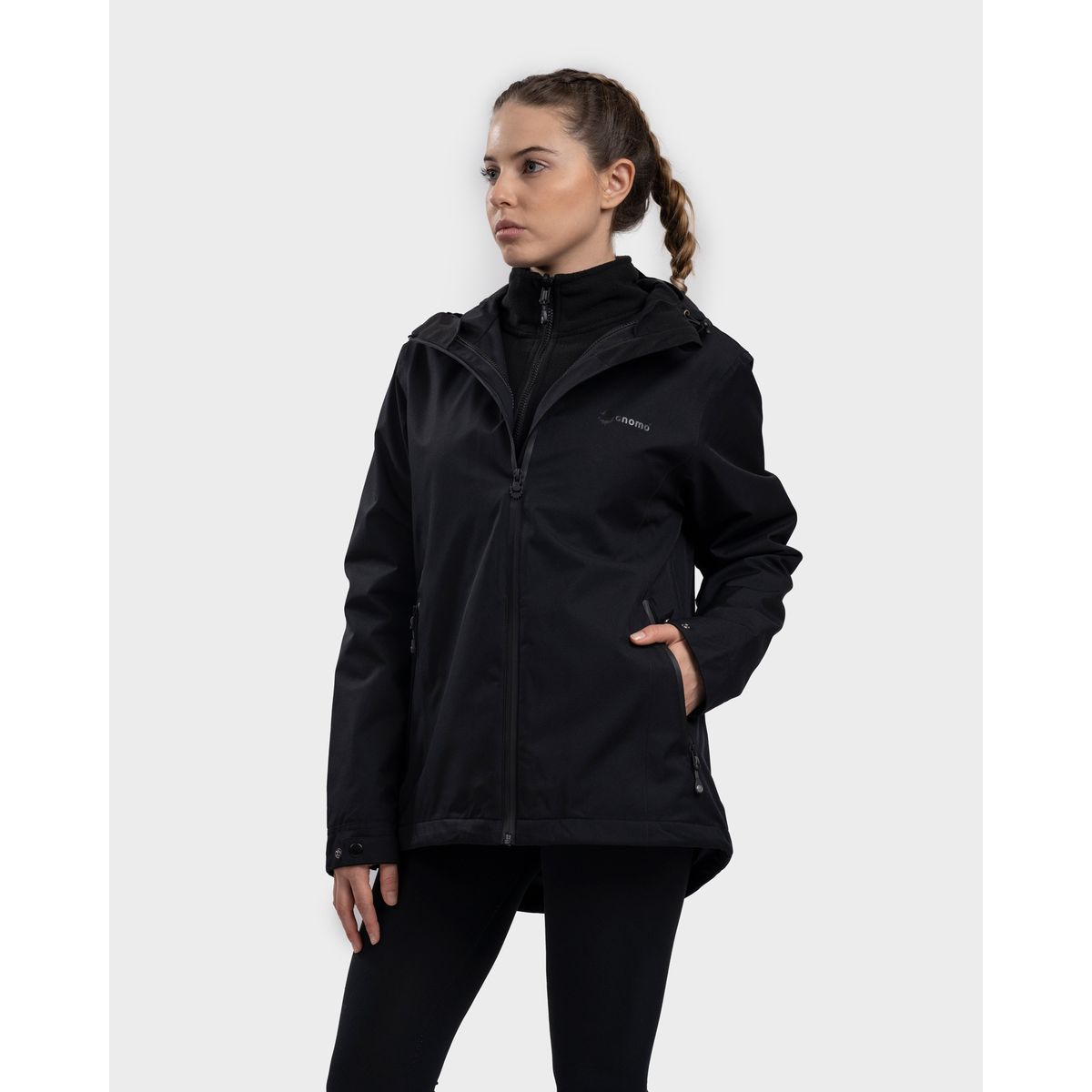 GNOMO - Chaqueta 3-1 Ladarka Mujer Black Gnomo.-