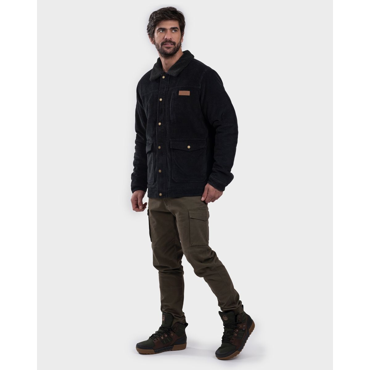 GNOMO - Chaqueta Cotelé Memba Hombre Black Gnomo.