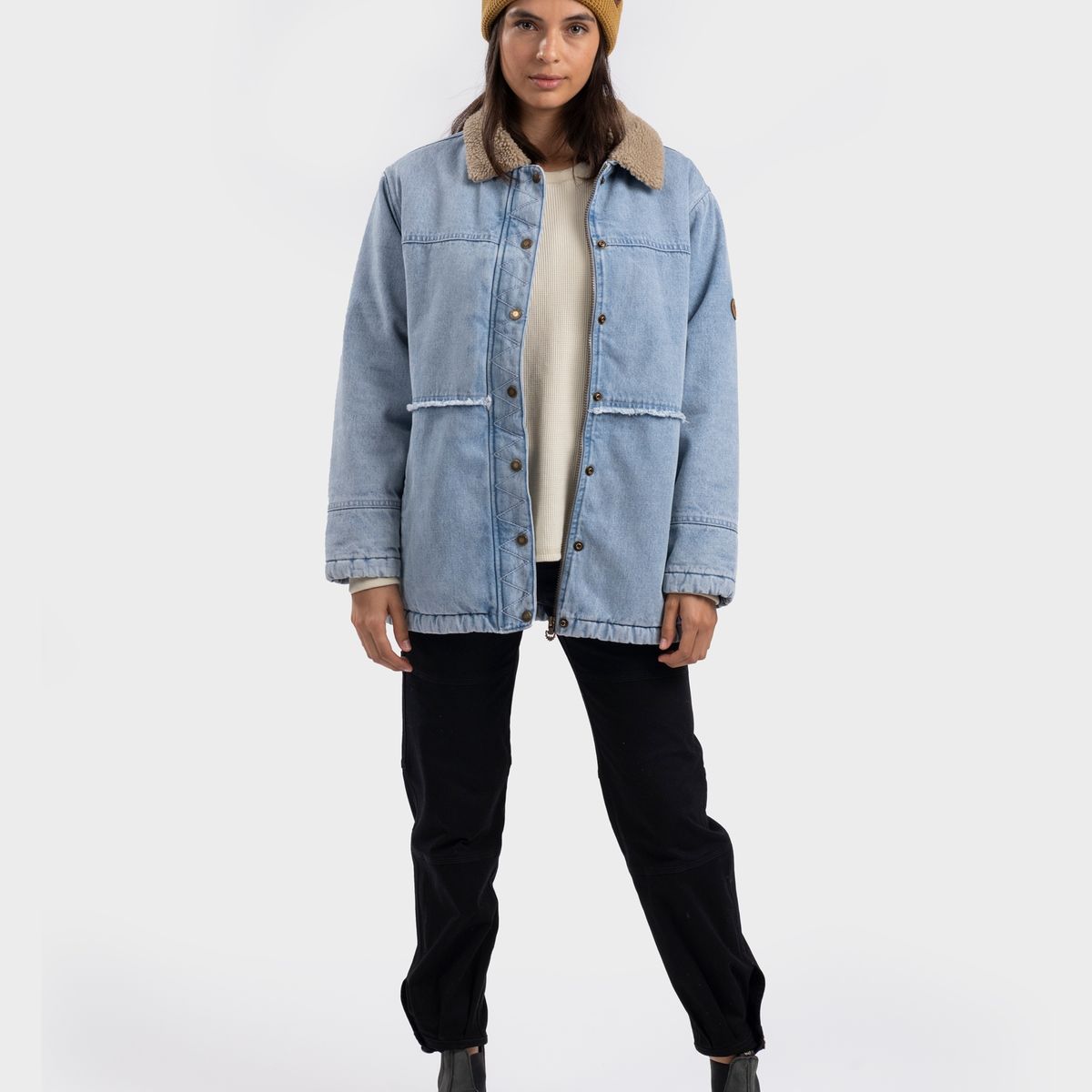 GNOMO - Chaqueta Denim Togrim Mujer Light Blue Gnomo