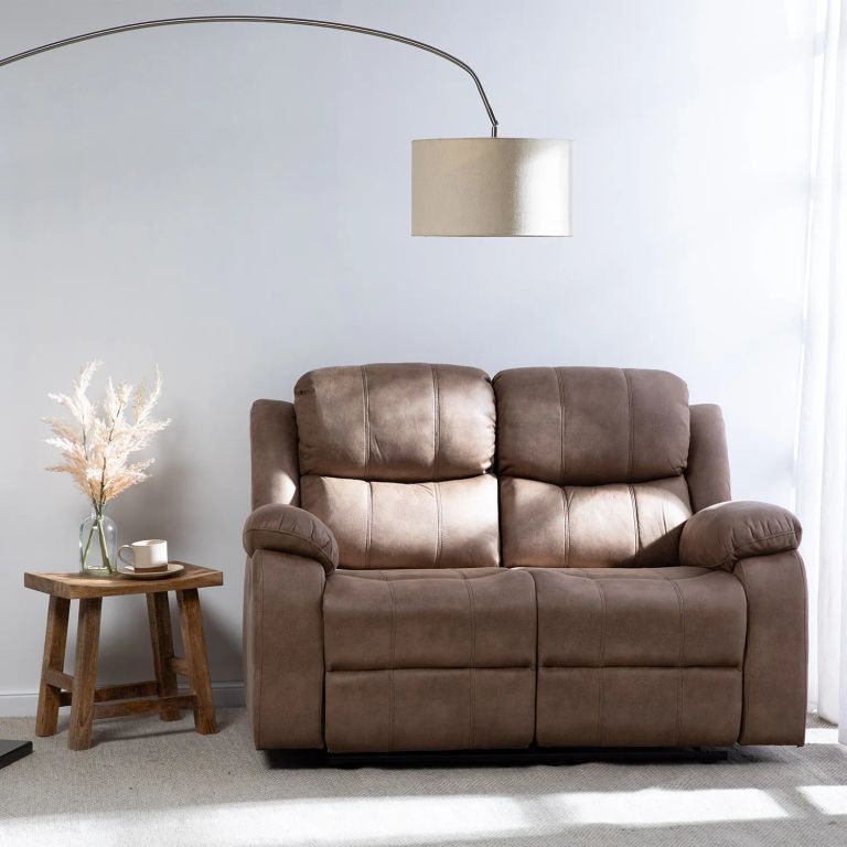 SOFA RECLINABLE 2 CUERPOS ISABEL BEIGE