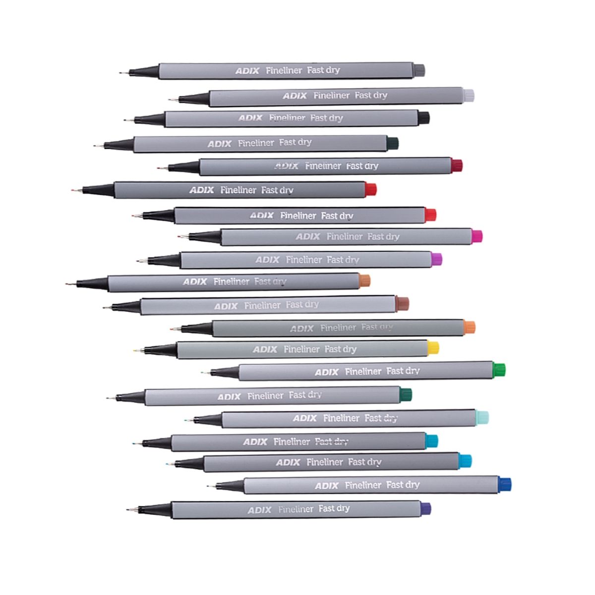 ADIX - Lapices Fineliner 20 Colores Adix