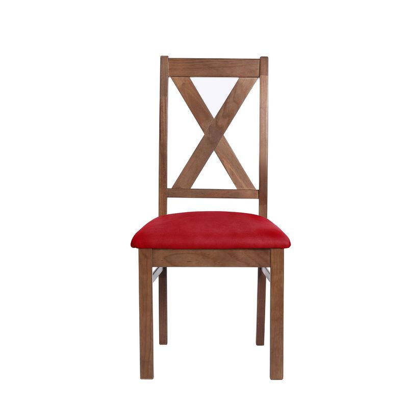 LATAM HOME - SILLA SEGOVIA CUERO KENTUCKY ROJO