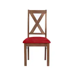 LATAM HOME - SILLA SEGOVIA CUERO KENTUCKY ROJO