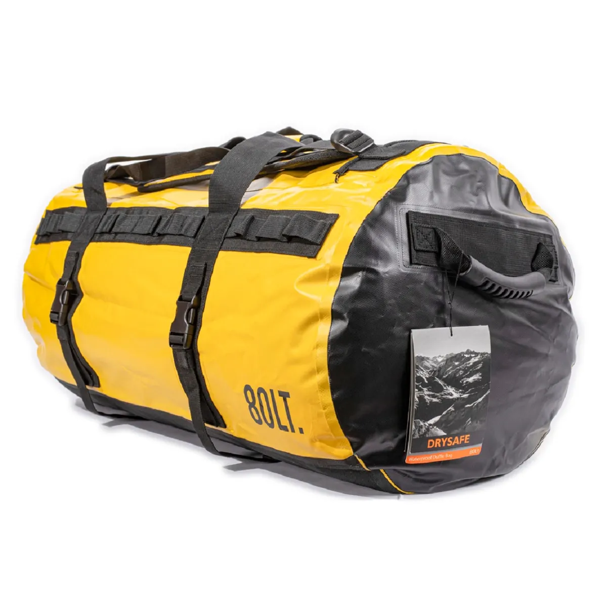 DRYSAFE - Bolso Outdoor Deporte Viaje Impermeable 80L Drysafe Amarillo