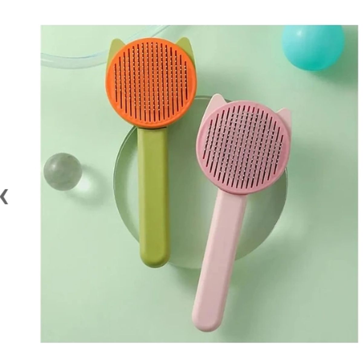 GENERICO - Cepillo Elimina Pelo Gato Perro Mascota Con Botón Limpieza