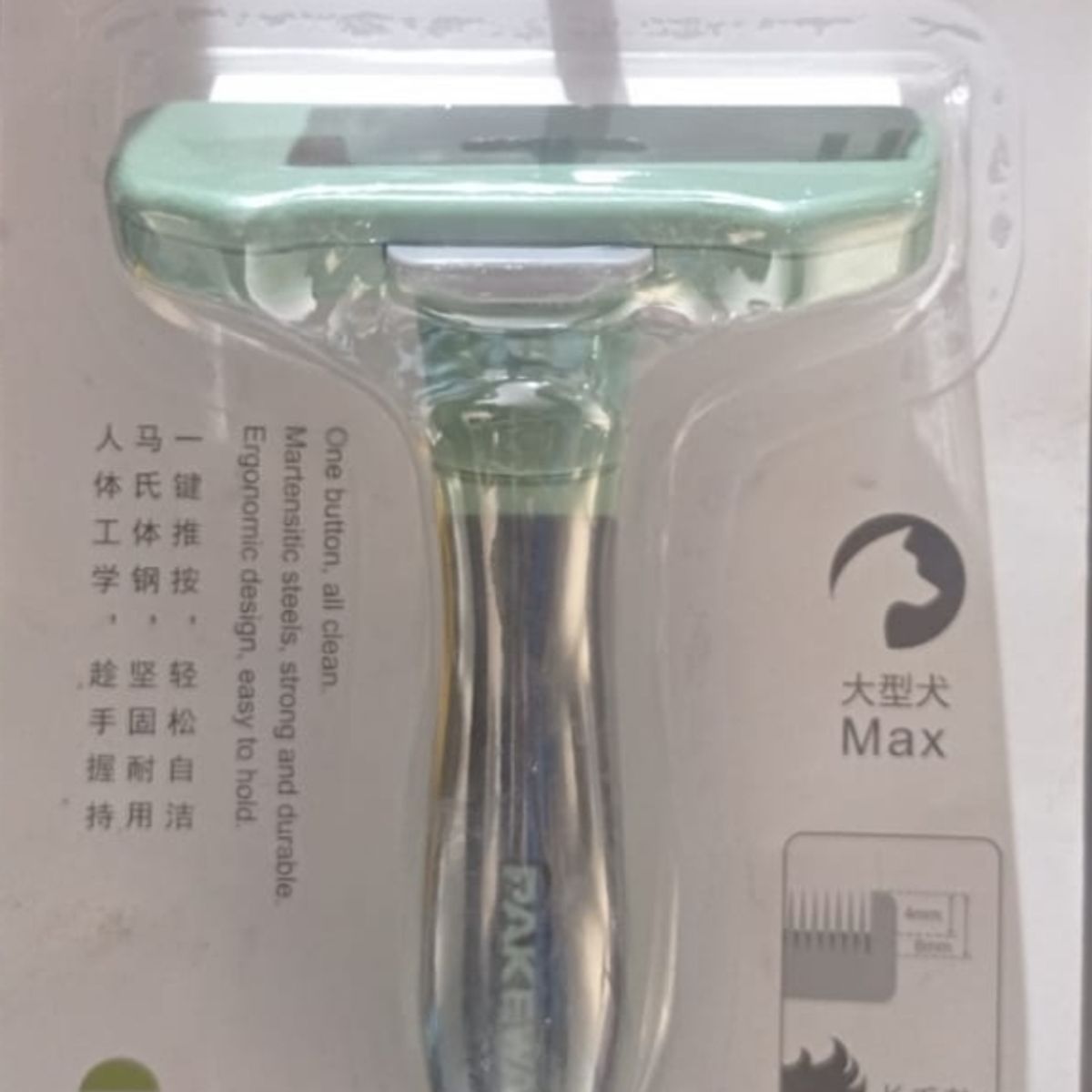 GENERICO - Peine Cepillo Para Perros Y Gatos Mascotas Con Boton